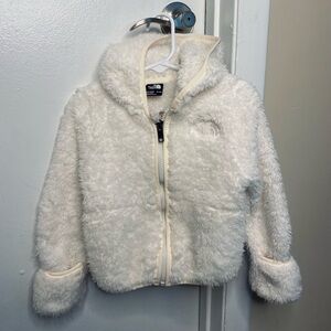 The North Face Baby Campshire Fur White Full-Zip Jacket Coat, Size 18-24M